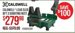 Cabela's CALDWELL LEAD SLED DFT 3 SHOOTING REST offer