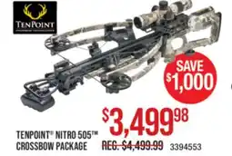 Cabela's TENPOINT NITRO 505 CROSSBOW PACKAGE offer