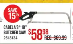 Cabela's CABELA'S 18'' BUTCHER SAW offer