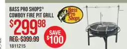Cabela's BASS PRO SHOPS COWBOY FIRE PIT GRILL offer