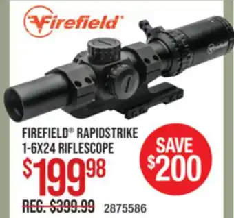 Cabela's FIREFIELD RAPIDSTRIKE 1-6X24 RIFLESCOPE offer
