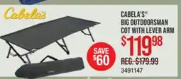 Cabela's CABELA'S BIG OUTDOORSMAN COT WITH LEVER ARM offer