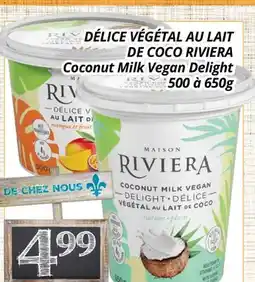 Supermarché PA DÉLICE VÉGÉTAL AU LAIT DE COCO RIVIERA | Coconut Milk Vegan Delight offer