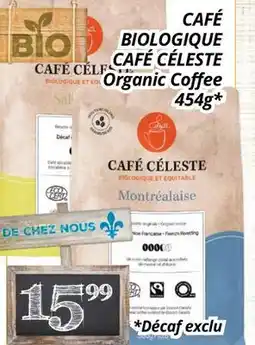 Supermarché PA CAFÉ BIOLOGIQUE CAFÉ CÉLESTE | Organic Coffee offer
