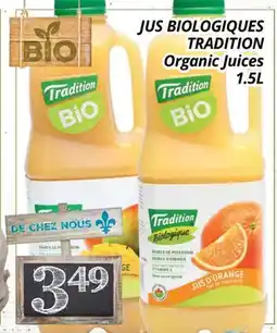 Supermarché PA JUS BIOLOGIQUES TRADITION | Organic Juices offer