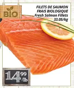 Supermarché PA FILETS DE SAUMON FRAIS BIOLOGIQUE | Fresh Salmon Fillets offer