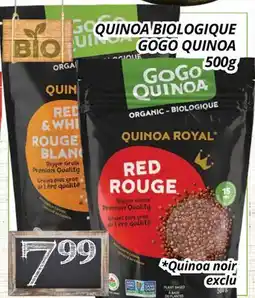 Supermarché PA QUINOA BIOLOGIQUE GOGO QUINOA offer