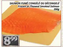 Supermarché PA SAUMON FUMÉ CONGÉLÉ OU DÉCONGELÉ | Frozen or Thawed Smoked Salmon offer