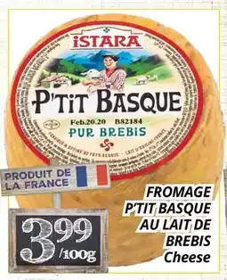Supermarché PA FROMAGE P'TIT BASQUE AU LAIT DE BREBIS | Cheese offer