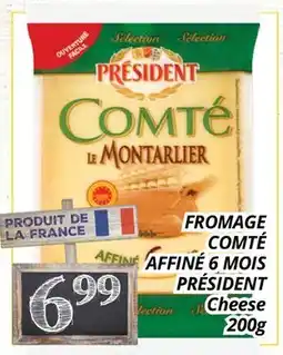 Supermarché PA FROMAGE COMTÉ AFFINÉ 6 MOIS PRÉSIDENT | Cheese offer