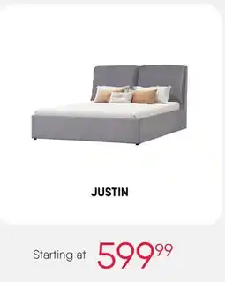 Meubles RD Justin - Upholstered Bed with Headboard offer