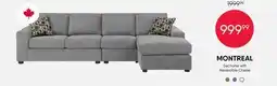 Meubles RD Montreal - Sectional with Reversible Chaise - Grey offer