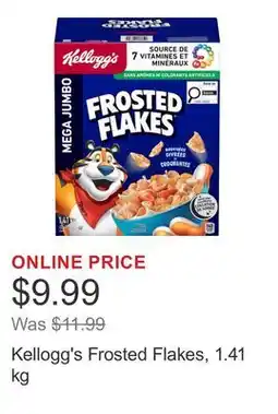 Costco Kellogg's Frosted Flakes, 1.41 kg offer