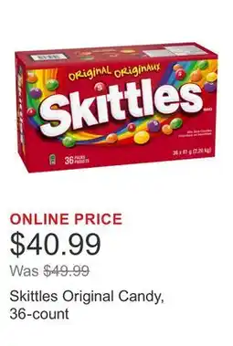 Costco Skittles Original Candy, 36-count offer