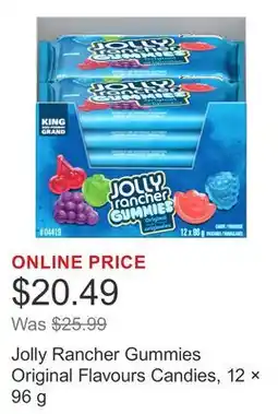 Costco Jolly Rancher Gummies Original Flavours Candies, 12 × 96 g offer