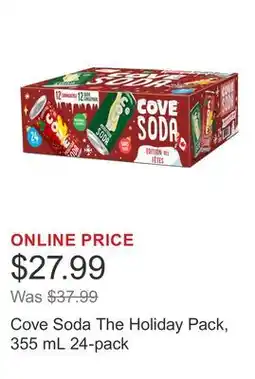 Costco Cove Soda The Holiday Pack, 355 mL 24-pack offer