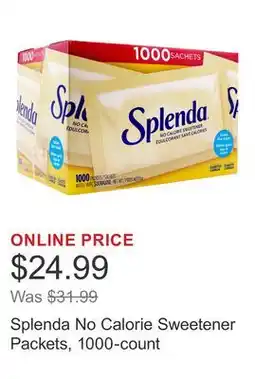 Costco Splenda No Calorie Sweetener Packets, 1000-count offer
