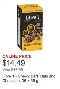 Costco Fibre 1 - Chewy Bars Oats and Chocolate, 36 × 35 g offer