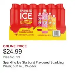 Costco Sparkling Ice Starburst Flavoured Sparkling Water, 503 mL, 24-pack offer