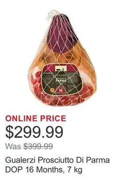 Costco Gualerzi Prosciutto Di Parma DOP 16 Months, 7 kg offer