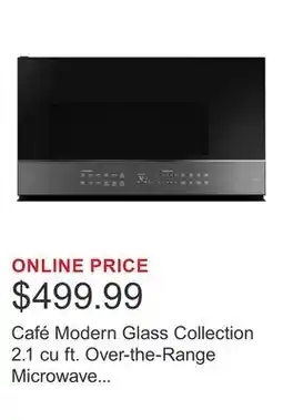 Costco Café Modern Glass Collection 2.1 cu ft. Over-the-Range Microwave Oven, 300 CFM offer