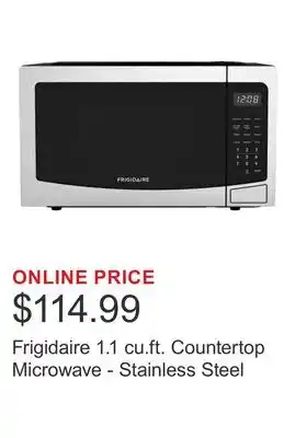 Costco Frigidaire 1.1 cu.ft. Countertop Microwave - Stainless Steel offer