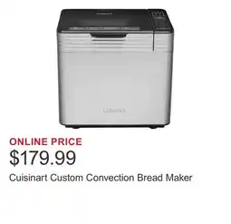 Costco Cuisinart Custom Convection Bread Maker offer