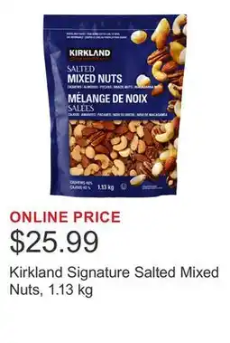 Costco Kirkland Signature Salted Mixed Nuts, 1.13 kg offer