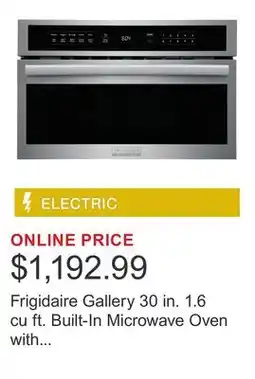 Costco Frigidaire Gallery 30 in. 1.6 cu ft. Built-In Microwave Oven with Drop-Down Door offer