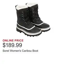 Costco Sorel Women's Caribou Boot offer