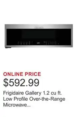 Costco Frigidaire Gallery 1.2 cu ft. Low Profile Over-the-Range Microwave Hood With Sensor Cook - 400 CFM offer
