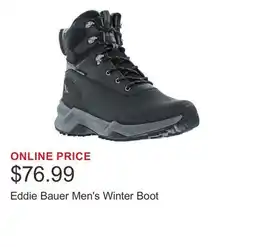 Costco Eddie Bauer Men's Winter Boot offer