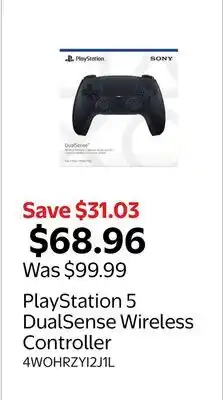 Walmart PlayStation 5 DualSense Wireless Controller offer