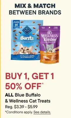 Petvalu ALL Blue Buffalo & Wellness Cat Treats offer