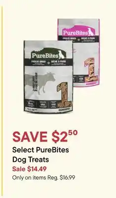 Petvalu Select PureBites Dog Treats offer