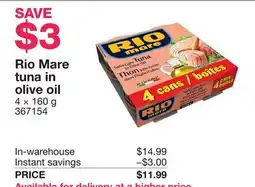 Costco Rio Mare tuna in olive oil offer