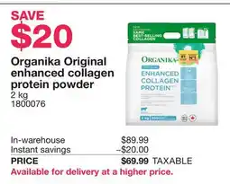Costco Organika Original enhanced collagen protein powder offer
