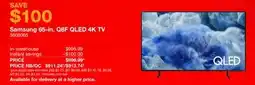 Costco Samsung 65-in. Q8F QLED 4K TV offer