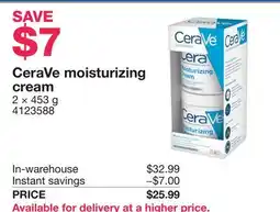Costco CeraVe moisturizing cream offer