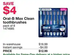 Costco Oral-B Max Clean toothbrushes offer