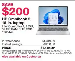 Costco HP Omnibook 5 16-in. laptop offer