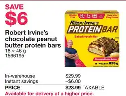 Costco Robert Irvine's chocolate peanut butter protein bars offer