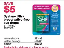 Costco Systane Ultra preservative-free eye drops offer
