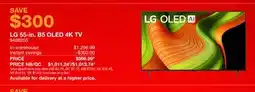 Costco LG 55-in. B5 OLED 4K TV offer