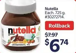Walmart Nutella offer