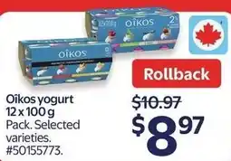 Walmart Oikos yogurt offer