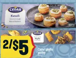 Marché Adonis Cedar phyllo pastry offer