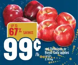 Marché Adonis Red Delicious or Royal Gala apples offer