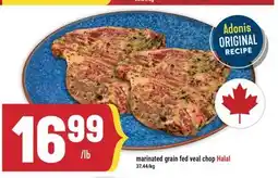 Marché Adonis Adonis marinated grain fed veal chop Halal offer