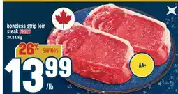 Marché Adonis Boneless strip loin steak Halal offer